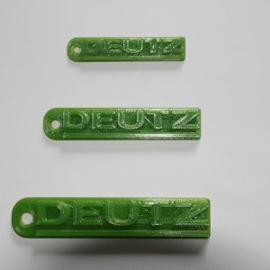 Schlüsselanhänger aus dem 3D Drucker, Geschenk eines Kollegen